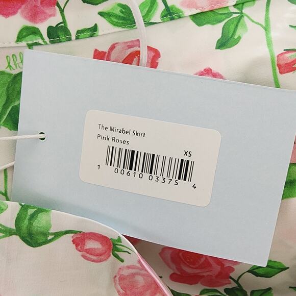 NEW Hill House Mirabel Pink Roses Floral Midi Wrap Skirt - Picture 10 of 12